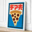Pizza and Characters Retro - Wrapped Canvas-2057144961-2057144963