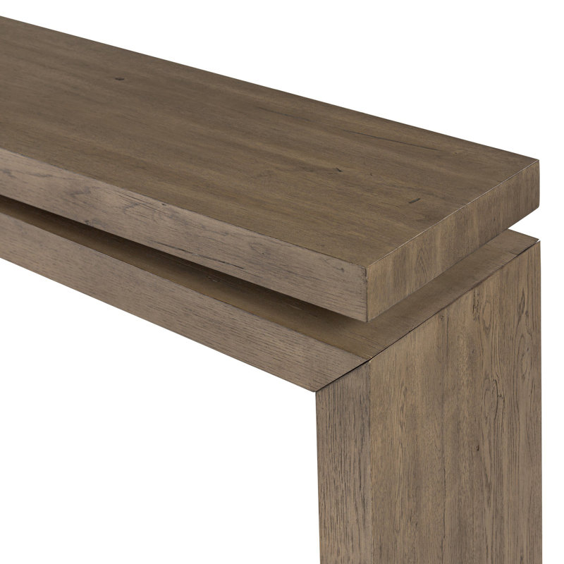 Matthes Solid Wood Console Table, 30.75" H x 94" W x 15" D, Rustic Gray