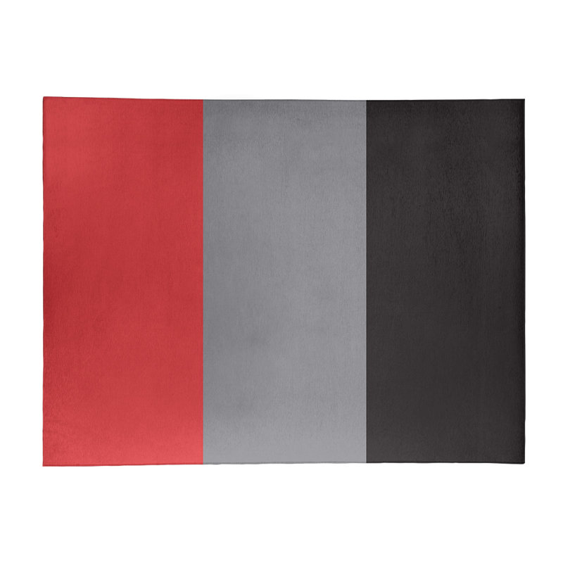 Rouge tissé à plat, Rectangle 9 pi x 12 pi