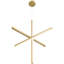Luminaire suspendu DEL Vega - finition or brossé-714531852