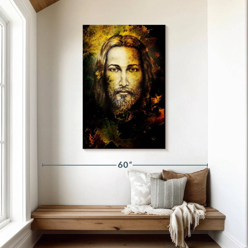 Jésus-Christ abstrait, H 45 po x l 30 po