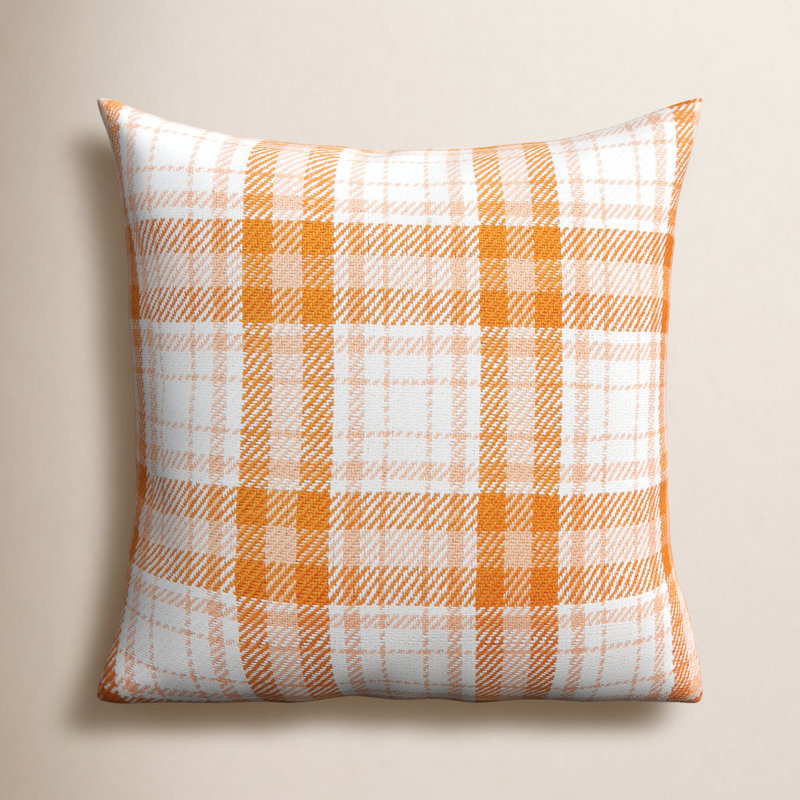  Plaid Woven Throw Pillow