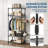 29.53"W 4-Tier Clothes Rack, Heavy Duty Freestanding Garment Organizer with 968 LBS Capacity, Adjustable Shelves and Hanging Rod, Side Baskets, Carbon Steel Closet Storage-46985865