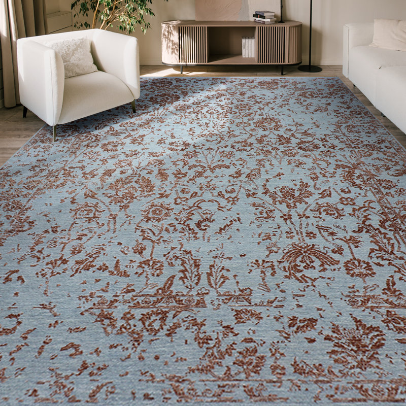 Floral Area Rug, Rectangle 8' x 10'
