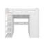 Lit mezzanine avec bureau, garde-robes, 4 tiroirs et 4 tablettes-104394822-104394823