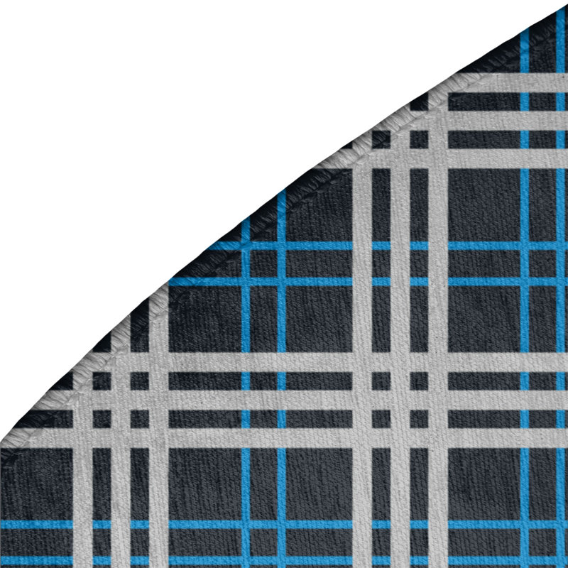 Plaid Indoor Rug, Round 5'