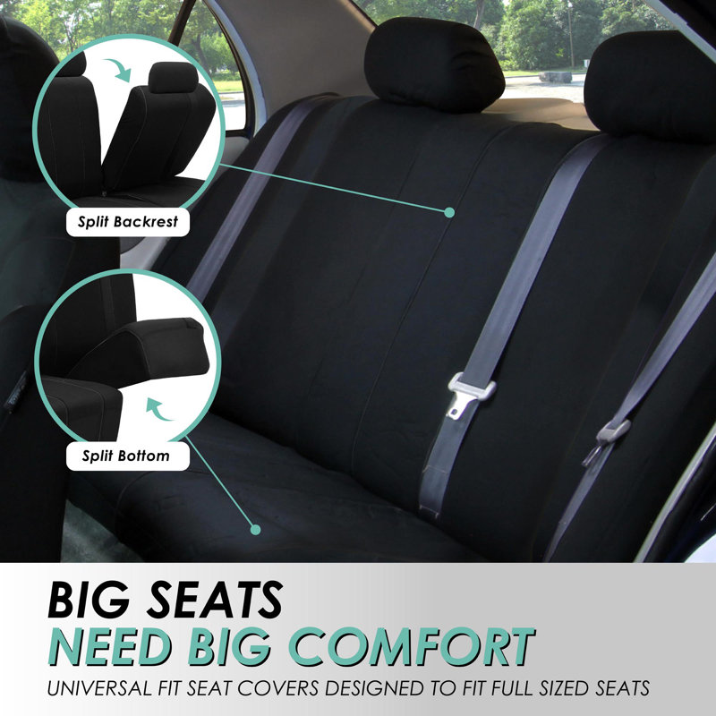 Cosmopolitan Seat Covers Full Set, Black