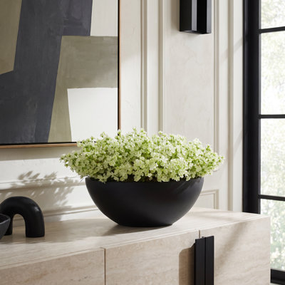 Lilac Bush Arranged in Fiberstone Pot