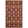 Steve Geometric Handmade Tufted Wool Red/Multi Area Rug