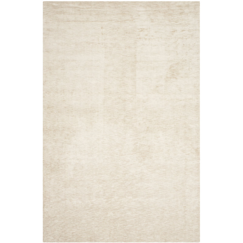 Tapis beige tissé à la main Mcelroy, Rectangle 3 pi x 5 pi