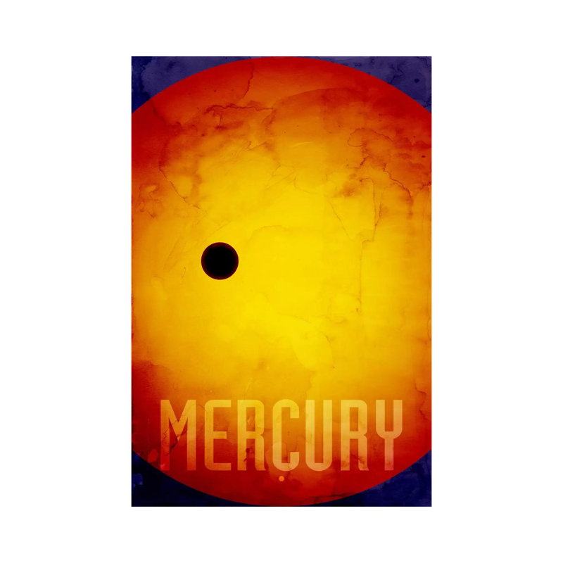 The Planet Mercury by Michael Tompsett - Wrapped Canvas Painting