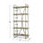 88" H x 42" W Wood Etagere Bookcase