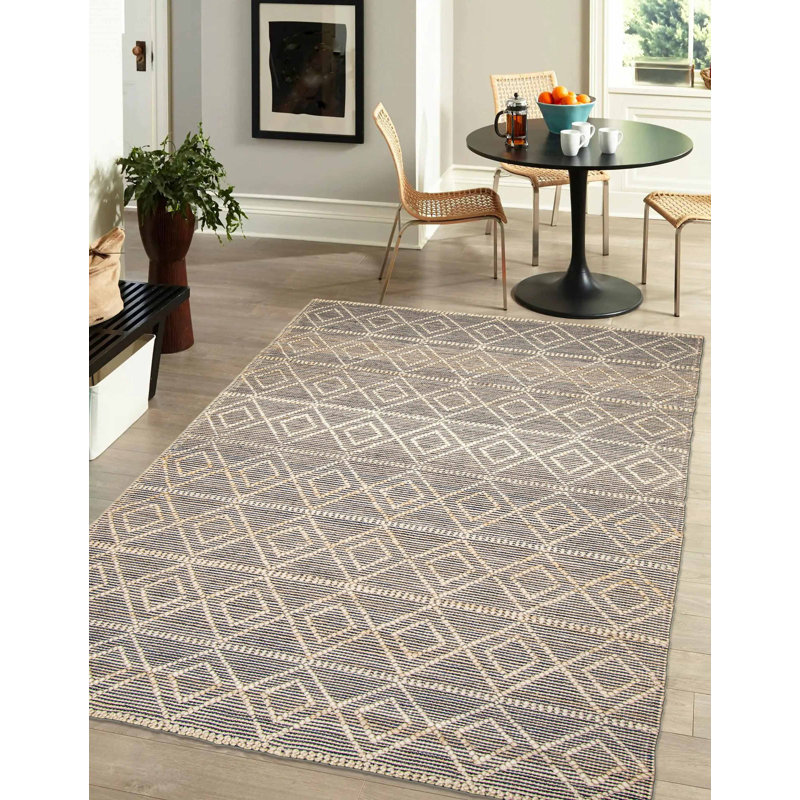 Tapis rectangulaire nouvel âge en laine 4 pi 11 po x 8 pi 1 po Demoret