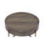 Table basse Weyton brun clair et champagne