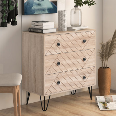 Crawfordville 72 cm W Chest of 3 Drawers