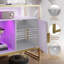 120cm Glass Top Console Table