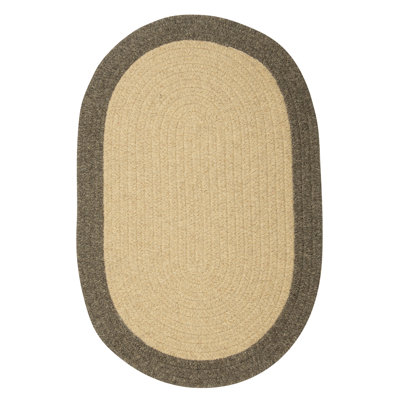 Tapis beige en laine Rupert