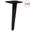 Vidaxl Standing Feet Black Iron Furniture Accessory Modern Stylish