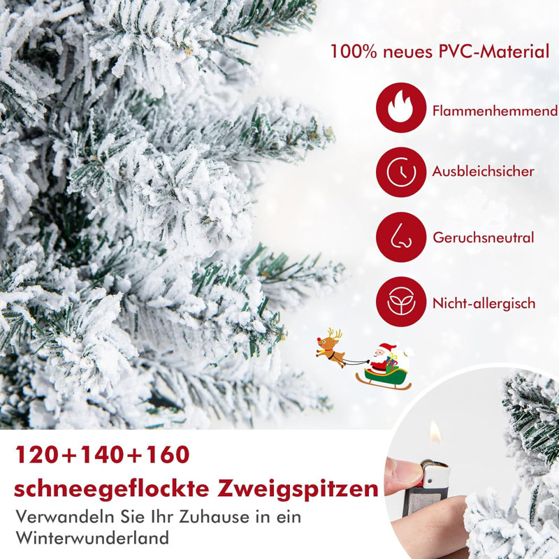 Lighted Artificial Spruce Christmas Tree