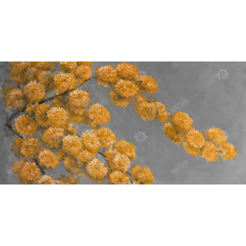 Golden wattle plant - 15.75"x31.50" Desk mat