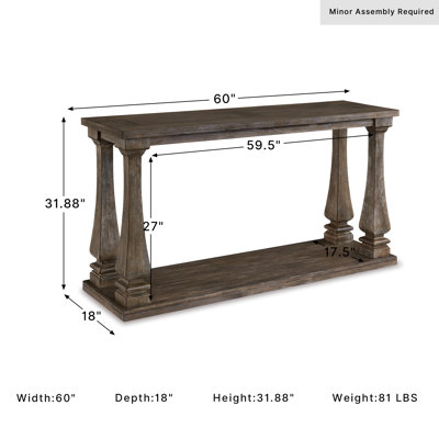 Danyar 60'' Console Table