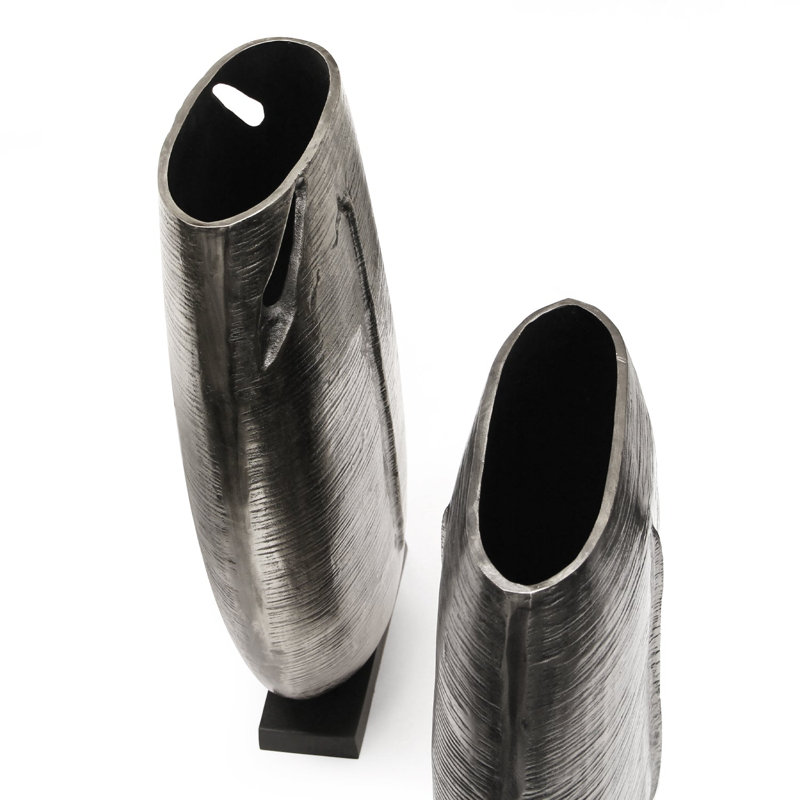 Noble Alloy Vase, 26" H x 19.5" W x 8" D