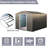 Metal Shed 8X10ft, Gray - Galvanized Iron Build, Protected, With Lock And Hook Shelf Anchor Gloves Sliding Door Padlock Punched Vents 8X10ft Outdoor Robust Structure, Enduring, Easy Diy Build-125090434