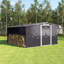Anthracite Black Firewood Shed-129861672