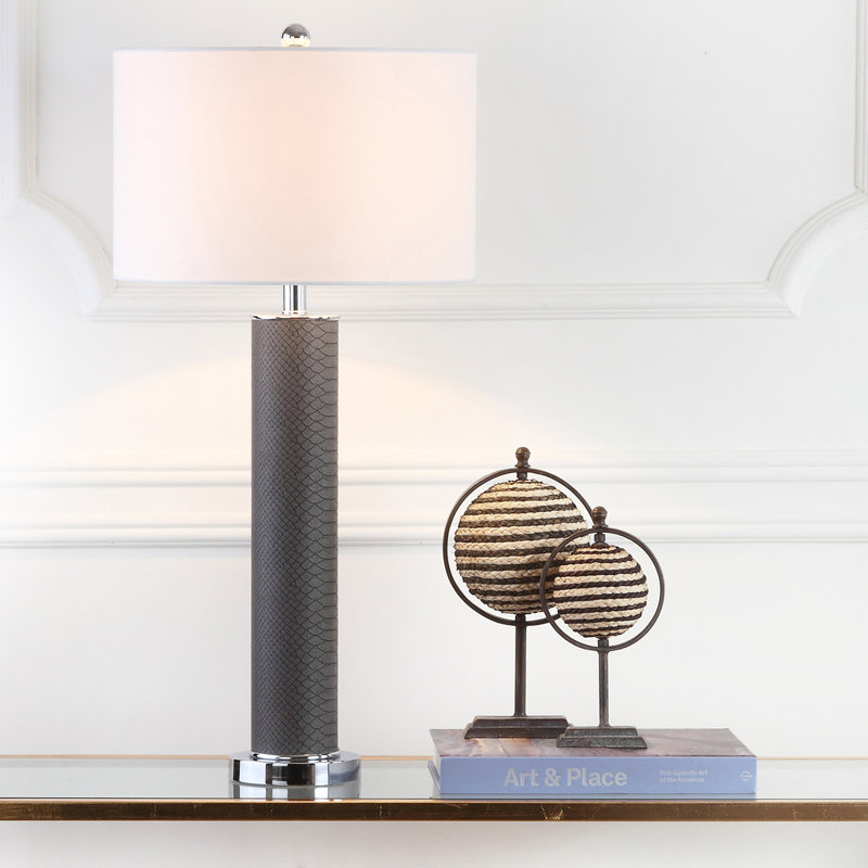 Ingertha Metal Table Lamp, Grey