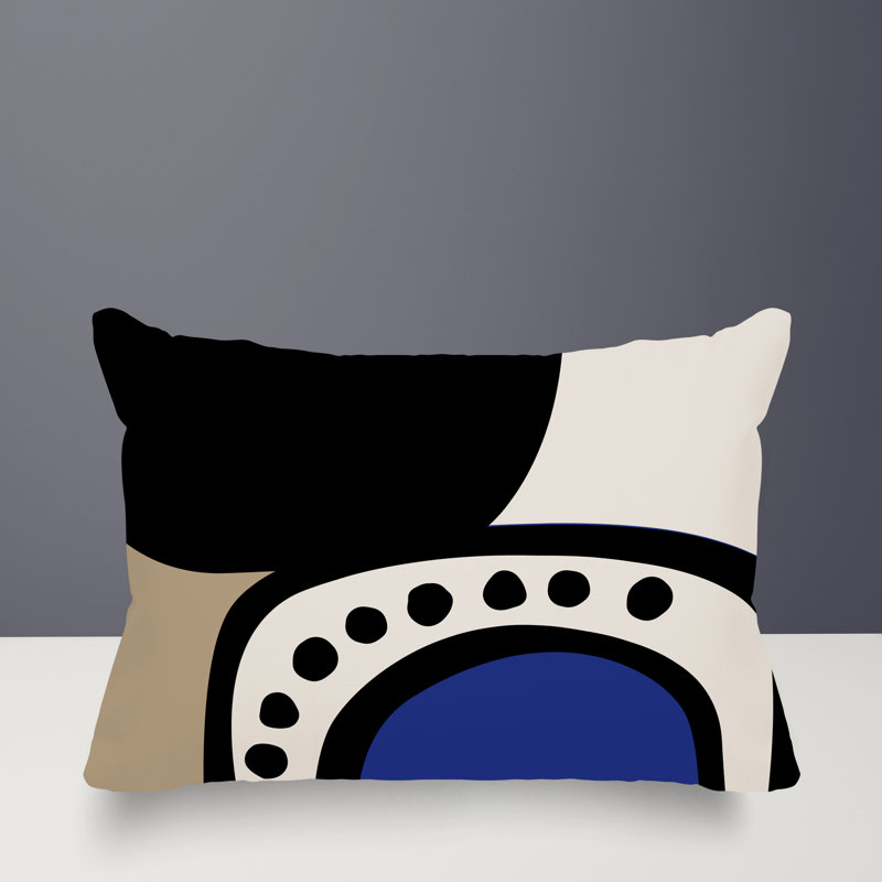 Coussin lombaire réversible intérieur / extérieur Sofi Minimalist, H 18 po x l 25 po, Marine