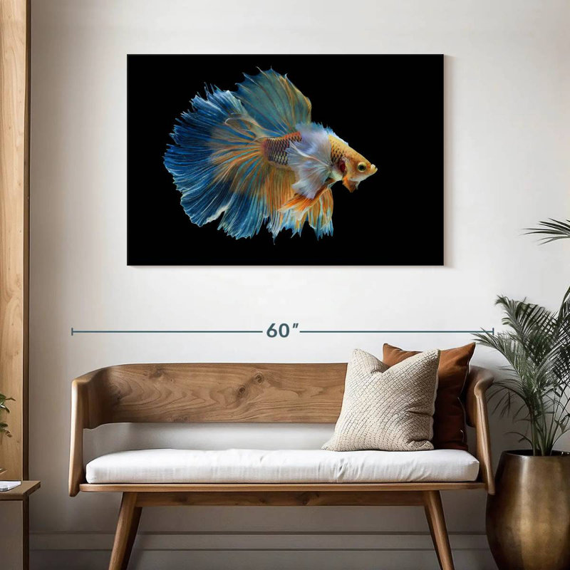 Brampt Sublime Fighter Fish, 30" H x 45" W