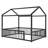 House Shaped  Floor Bed With Safety Fence For Toddlers-326574199-326574184