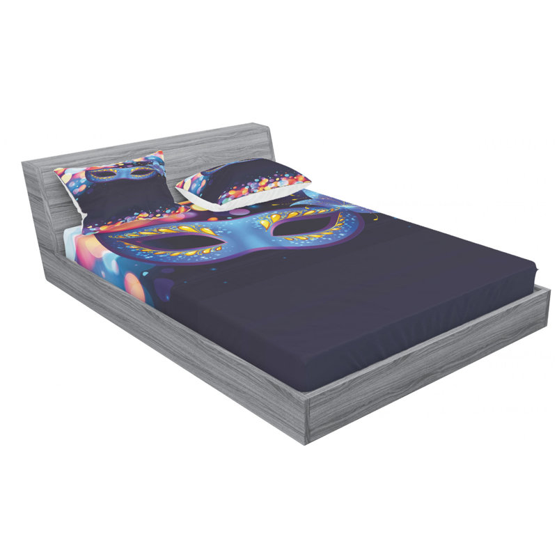 Microfiber Sheet Set, Queen Sheet Set with Fitted Sheet