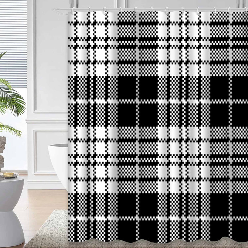 Rideau de douche Tartan, L 72 po x l 72 po