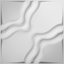 Panneau mural 3D 19,625 "x 19,625" en blanc (paquet de 50)