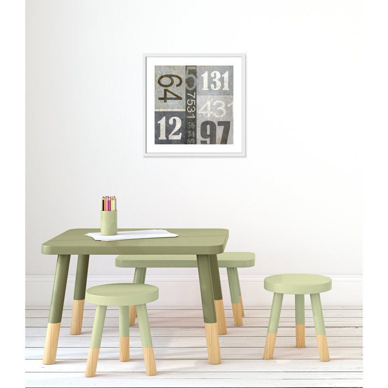 Art numérique encadré, H 22,5 po x l 22,5 po x P 1,18 po, Encadré de boîte blanc