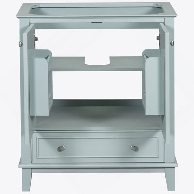 30" Bathroom Vanity Without Sink, Base Only, Multi-Functional Bathroom Cabinet With Doors And Drawer