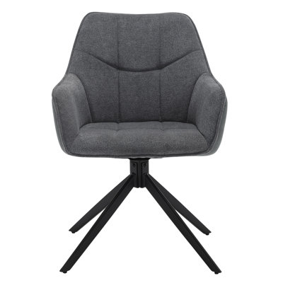 Zaha 47cm H Upholstered Metal Armchair