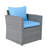Arlington Outdoor Wicker 4 Piece Seating Group-643643314