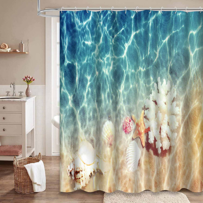 Eau de plage avec 12 crochets, L 72 po x l 72 po