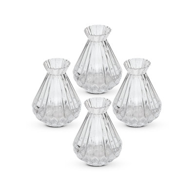 Ensemble de vases de table en métal 4 pièces