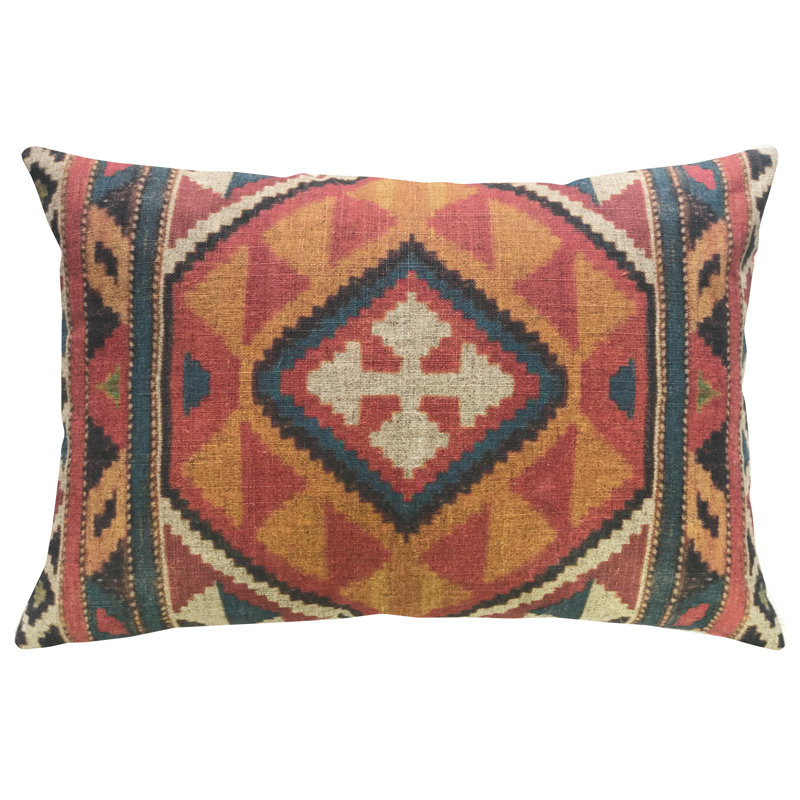 Kilim Linen Throw Pillow