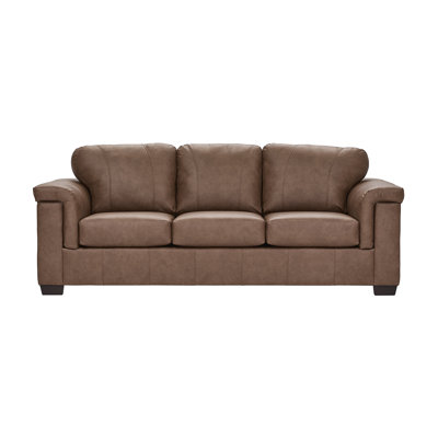 96" Upholstered Padded Track Arm Sofa - Urban Caramel