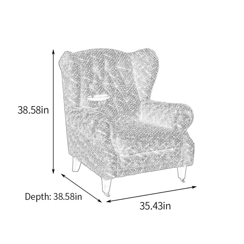 Fauteuil inclinable Itsuo, Mauve / bleu foncé