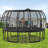 16FT Trampoline For Kids With Upgraded Arcpole And Composite Toploop For Safety Enclosure, Plus Basketball Board And 12 Ground Stakes, Outdoor Recreational Playset Balance Physical Training Trampoline