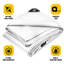 Bâche en polyéthylène robuste de 20 mil, imperméable et résistante aux rayons UV-67632422-100557502