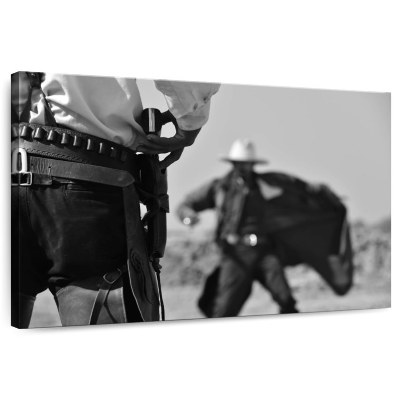 Lelar Cowboy Duel, 34" H x 51" W