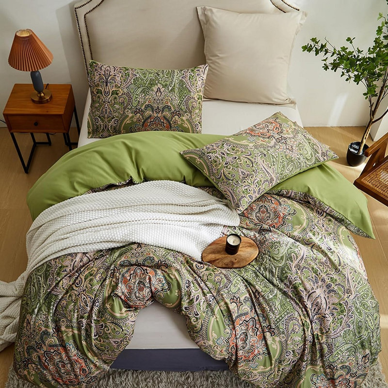 Polyester Standard Floral Duvet Cover, King