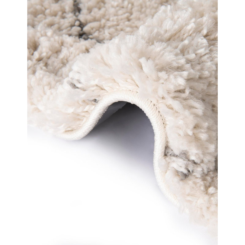 Fenn Ivory Area Rug, Oval 4'1" x 6'1"