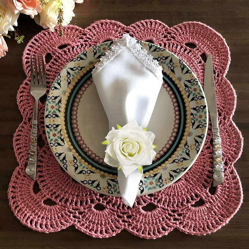 Rond de serviette fleur